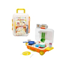 Little Chef Çekçekli Bavul Mutfak Seti 24 Parça