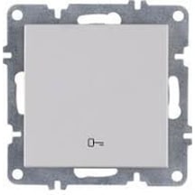 Anahtar Kapı Otomatiği, Tekli, Modül+kapak, Beyaz, Karell, 83x83x10 Mm Çerçeve Hariçtir