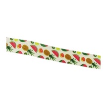 Çeşitli Meyveler Resimli Grogren Kurdela 2.5 Cm-1 Metre