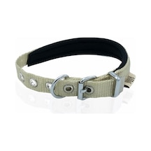 Doggie Köpek Konfor Dokuma Boyun Tasması Haki 1.5 x 20-25 CM Haki