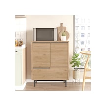 Robin Home Lidya Mikrodalga 3 Kapaklı Metal Ayaklı Mutfak Dolabı
