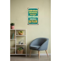 Kahrolsun Kahrolmamış Kahrolması Gereken Retro Vintage Ahşap Mdf Tablo Drtr003 50 x 22