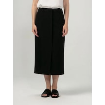 Thomas Munz Düz Kesim Midi Etek 164099009 Siyah