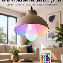 Ambiyans Aydınlatma Rgb Led Lamba Kumandalı Renk Değiştirebilen Renkli 93963485