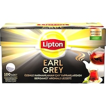 Lipton Earl Grey Bergamot Aromalı Siyah Süzen Demlik Poşet Çay 100 x 3.2 G