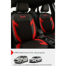 Formentor Tay Tüyü Oto Koltuk Kılıfı Ford Focus-fiesta-escort Uyumlu Kırmızı