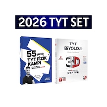 2026 Tyt 55 Günde Fizik Kampı Özcan Aykın+ Tyt Biyoloji Video Ders Defteri 3d Yayınları