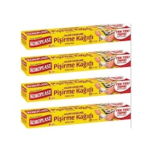 Koroplast Hazır Kesilmiş Pişirme Kağıdı 16 Yaprak 4 Adet