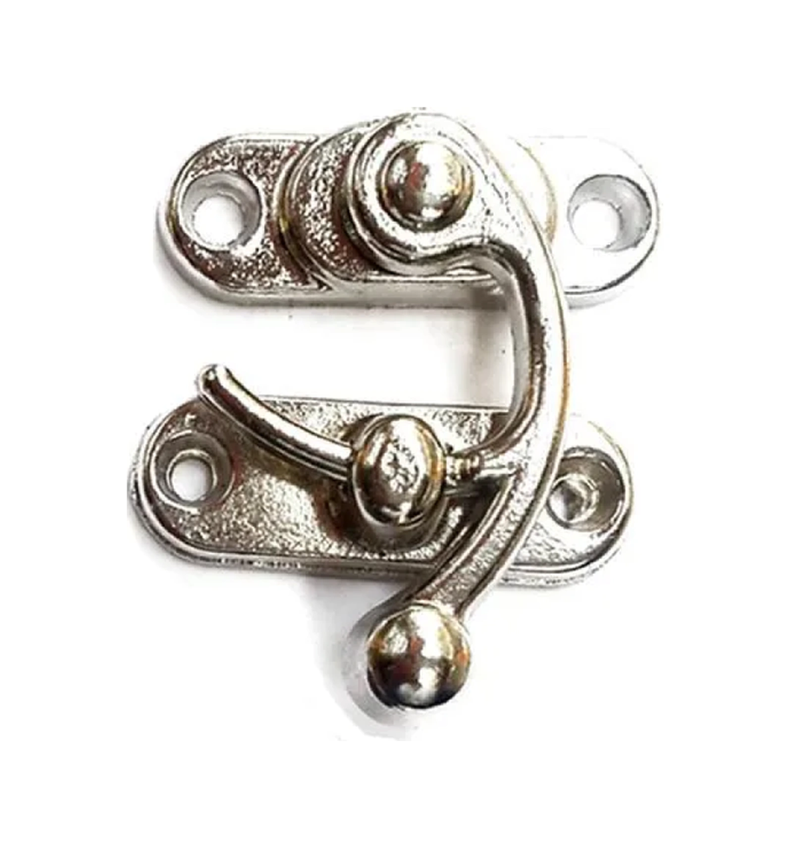 Yay Gözü, Tavla, Ahşap Kutu Klipsi - Minik 20x24 Mm, Nikel, 1 Adet Çok Renkli