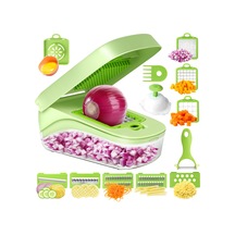 Kosona Mutfak Çok Amaçlı Sebze Kesme Aleti: Patates Dilimleyici, Ispanak Şeritleyici, Soğan Küçük Kesici 7 Parça Seti Diğer