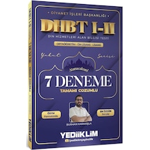 Yediiklim Diyanet İşleri Başkanlığı Dhbt I-ıı Ortaöğretim Ön Lisans Lisans Tamamı Çözümlü 7 Deneme