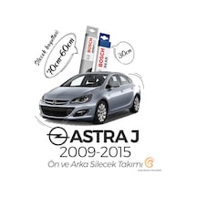 Bosch Aeroeco Opel Astra J 2009 - 2015 Ön ve Arka Silecek Seti