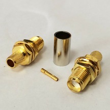 SMA Dişi  RG58-59-142-223-400 LMR195-200 Sıkmalı Kablo Konnektörü