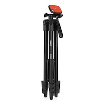 Jmary KP-2205 Tripod 134 cm Uzunluk 3 Kademeli Oynar Başlık Profesyonel - ZORE-262641 Siyah