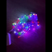 Hubrendy Emin 10m 100 Led Damla Uçlu Rgb Işık Şeffaf Kablo
