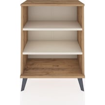 Arges Komodin 2 Raflı 2 Kapaklı 60x30x80 Çam-aytaşı Çam