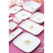 Leona 6 Kişilik 45 Parça Kahvaltı & Yemek Takımı Çok Renkli