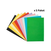 Bigpoint Fon Kartonu 25x35cm Karışık 10 Renk X 5 Paket