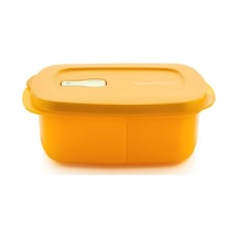Ttupperware Mikro Bölmeli Dikdörtgen Saklama Kabı 1L Papaya Esc Çok Renkli