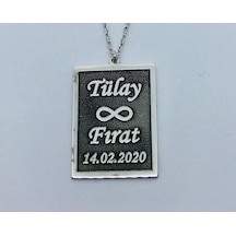 Gümüş Isimli Plaka Kolye 453003246
