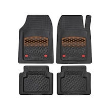 Kırmızı-siyah 3d Havuzlu Paspas - Volvo C30 Uyumlu