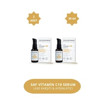 Zederma Saf Vitamin C10 Serum & Parlaklık Yenileyici & Cilt Besleyici & Kırışıklık Karşıtı & Anti-oksidan 2 Adet