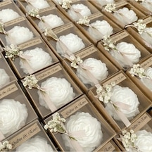 Bernami Mumluk Şamdanpinterest 15 Adet Kraft Kutuda Şakayık Hediyelik Mum, Nişan, Kına, Söz, Sünnet, Doğum Günü Diğer