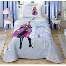 Taç Disney Frozen 2 Together Tek Kişilik Pamuk Yatak Örtüsü Lisan (526949287)