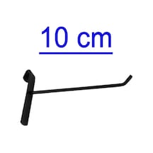 10 Adet 10 Cm Siyah Tel Pano Kancası, Metalik Kanca, Mağaza Kanca Siyah