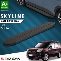 S-dizayn Fiat Doblo 2 Skyline Siyah Yan Basamak 193 Cm 2010-2022 A+ Kalite