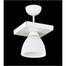 Üçlü Dikdörtgen Beyaz Spor Model Modern Avize
