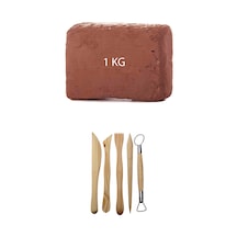 1 KG Kırmızı Kahverengi Seramik Hamuru Çömlek Kili