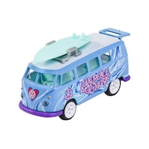 Majorette Volkswagen Deluxe Car 1:64 Volkswagen T1 Mavi Çok Renkli