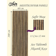 Özbir Mobilya Safir Meşe Akustik Duvar Paneli 60x200 Ahşap Duvar