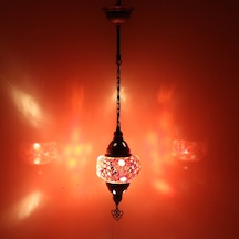 Dekoratif TEKLİ AVİZE TERAS İÇİN İLGİ ÇEKİCİ RENKLİ MOZAİK LAMBA