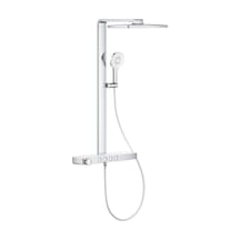 Grohe Rainshower Aqua Pure Duvara Monte Termostatlı Duş Sistemi - 1009610000 Gri - Gümüş