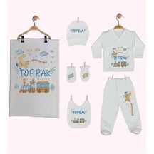 Pia Baby Gl 1944-07 İsme Özel Battaniye Zıbın Set Krem