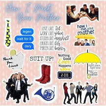 How I Met Your Mother Sticker Seti-2 Laptop Notebook Telefon Etiket Journal