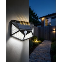 Solar Bahçe Lambası 100 Led Yx-100 Çok Renkli