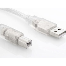 S-Link Sl-U2015 Şeffaf USB 2.0 Yazıcı Kablosu (1.5 Metre)