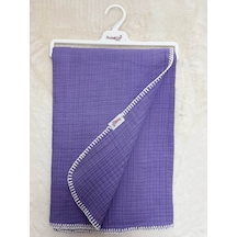 1850 4 Kat Müslin Battaniye Lila