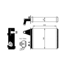 KALE 346380 KALORİFER RDAYATÖRU BRAZING ACCENT 94-99 GETZ 1.3 02-