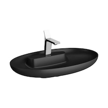 VitrA Memoria Oval Çanak Lavabo 75 x 47 CM Mat Siyah 5881B483-0563