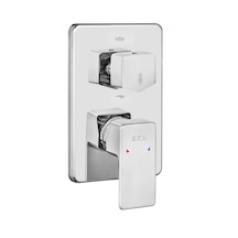 Eca 102167251-KDE Royal Sıva Üstü 2 Yollu Ankastre Banyo Bataryası Krom