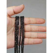 Golden Obsidyen Taşı Küp Şekilli Dizi 3mm 51170 Çok REnkli