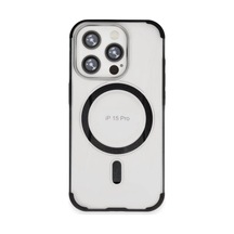 Joko Apple iPhone Uyumlu  15 Pro Uyumlu Hilton Magsafe Kapak - Siyah