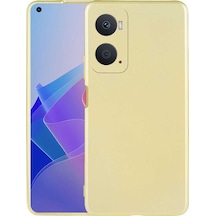 Noktaks - Oppo Uyumlu Oppo A76 - Kılıf Mat Renkli Esnek Premier Silikon Kapak - Gold