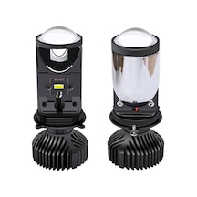 Gorgeous 60 W/çift Lamba H4 Led Mini Projektör Lens Otomobil Ampul 8000lm Dönüşüm Kiti Hi/lo Işın Far Rhd Lhd Sağ Siyah