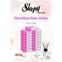 Sleepy Kişisel Bakım Havlusu Floral 25 Yapraklı 17 Paket ve Rosıe Koku Tekli