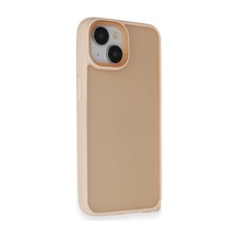 Apple İphone 14 Kılıf Elegant Kapak - Pudra